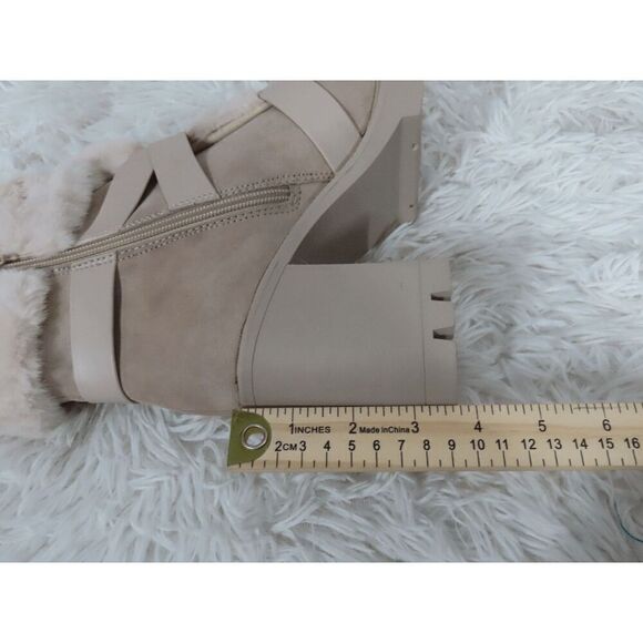 I.N.C. International Concepts Bemie Buckled Booties Nude 8.5M - Picture 9 of 9